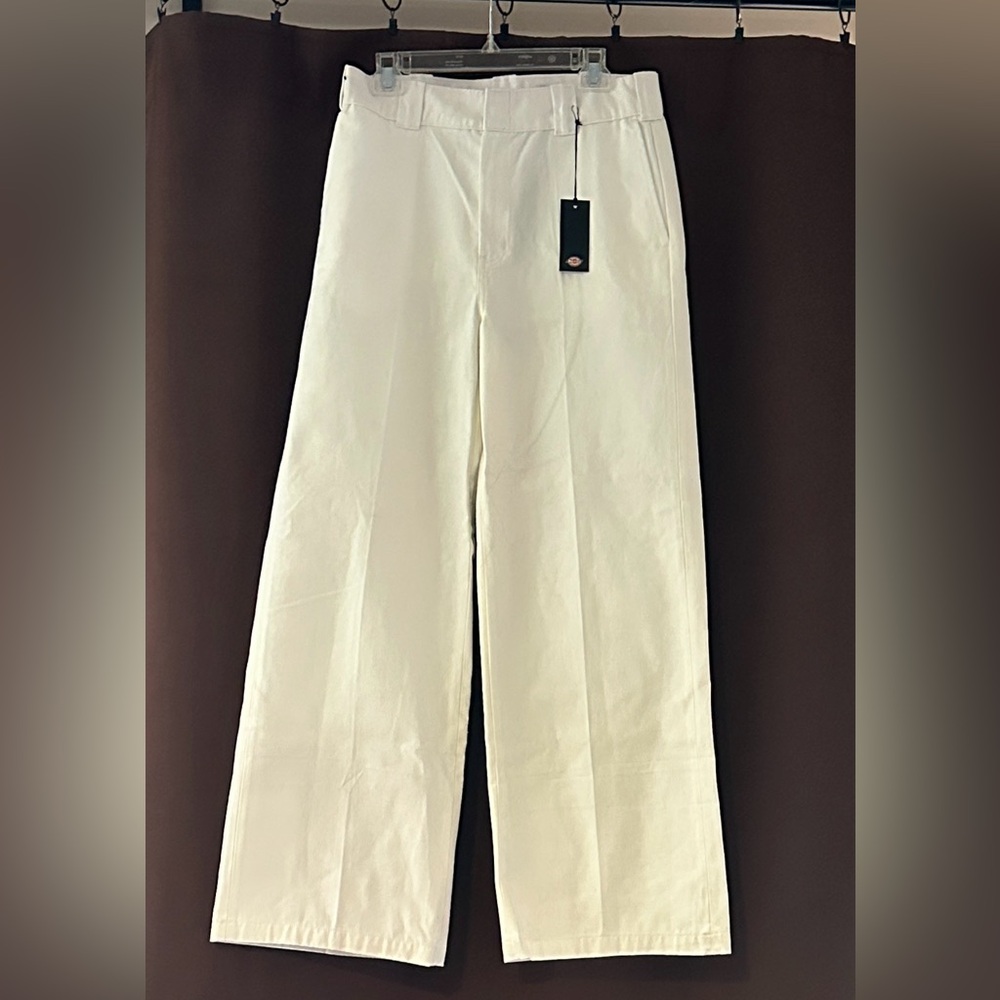 Dickies Women's White Wide Leg Pants